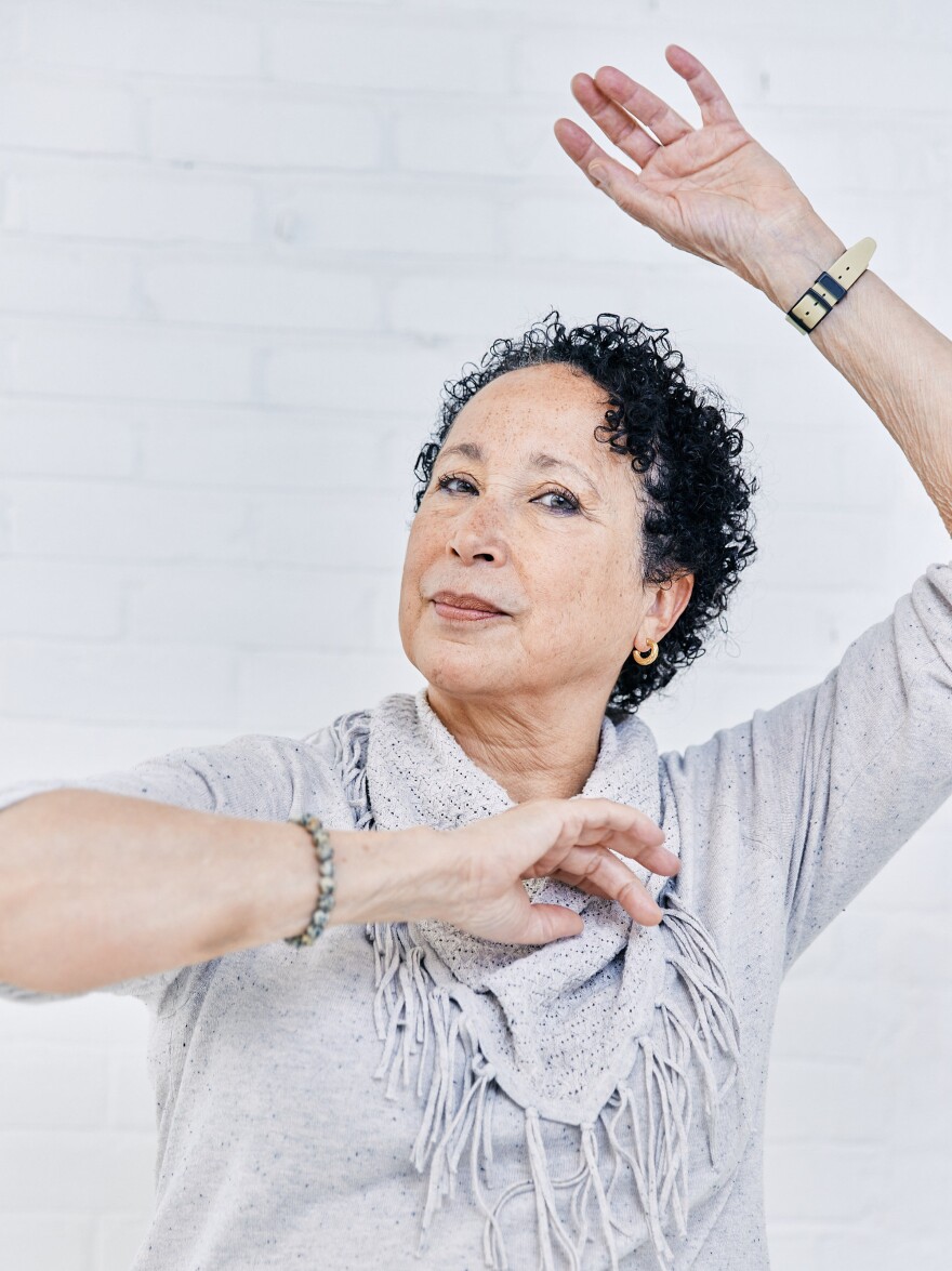 Virginia Johnson, 73, the outgoing artistic director of Dance Theatre of Harlem poses in one of the company's ballet studios at 466 West 152nd street in New York City, N.Y. on Thursday, June 22, 2023.