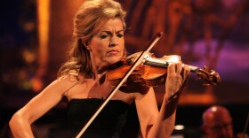 German artist Anne-Sophie Mutter performs at The Classic BRIT Awards at The Royal Albert Hall, London, Thursday, May 12, 2011.