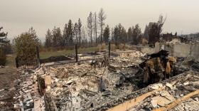 The aftermath of Ryan Herzog and Annie Voy's home in Spokane, Washington. (Courtesy of Ryan Herzog)