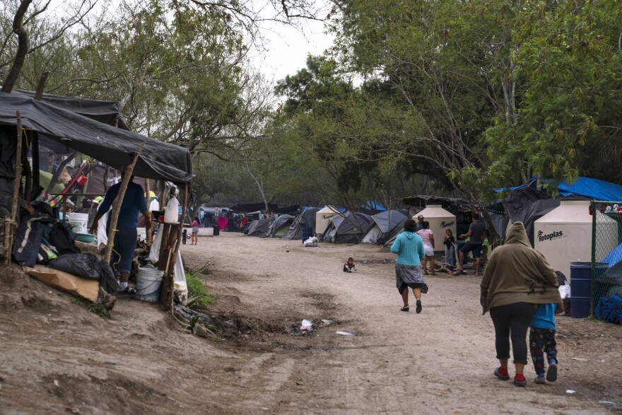 More than 2,000 people live in a migrant encampment in Matamoros, Mexico. Many are asylum-seekers that were sent back under the "Remain in Mexico" program.