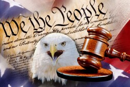 We the People with justice of the gavel.