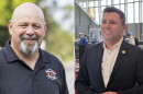 Bob Brooks, left, and Rep. Ryan Mackenzie, right, were scheduled to debate on Wednesday, Oct. 21, 2026 ahead of their contest in the Nov. 3 midterm election. Brooks cancelled his commitment to the Business Matters congressional debate.