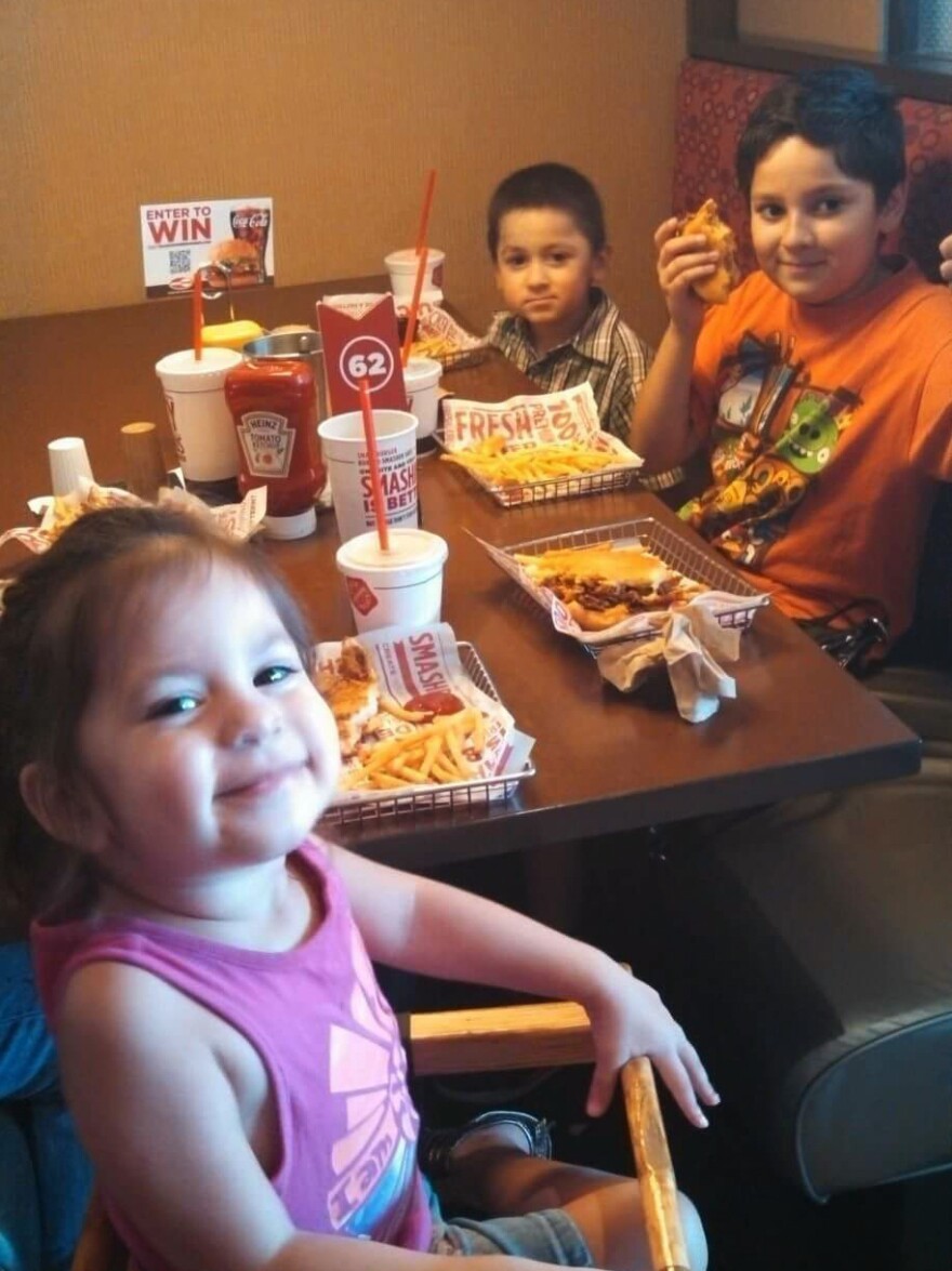 Daisy, Xavier and Dominic Saldivar in 2014