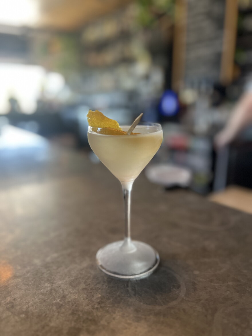 The "Golden Record Martini" at Voyager is Simonson's favorite martini in Milwaukee, he says.