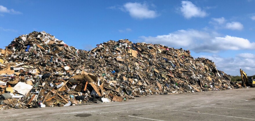 Residents dubbed the main debris heap Mount Trashmore.