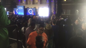 Supporters of Democratic gubernatorial candidate Andrew Gillum at his election night watch party.