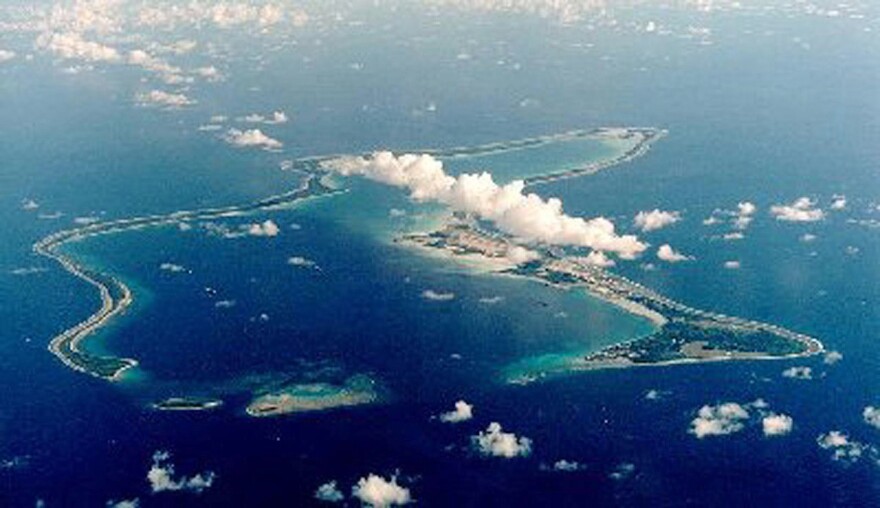 The U.S. Navy Support Facility at Diego Garcia, part of the Chagos archipelago.