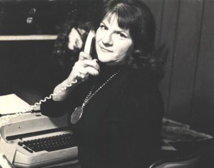A photo of Ann Rule in 1976 from her official website. Rule was the author, most famously, of The Stranger Beside Me, about her personal relationship with serial killer Ted Bundy before he was caught.