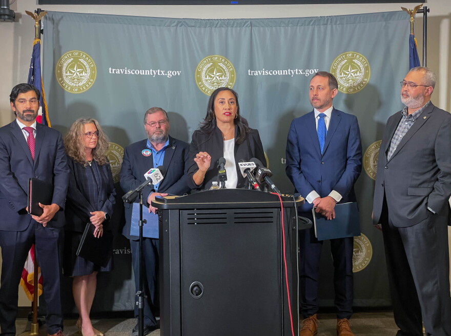 County Attorney Delia Garza said the county has filed federal complaints and pleadings in the fight to keep voter registration mailers as tool for unregistered voters.