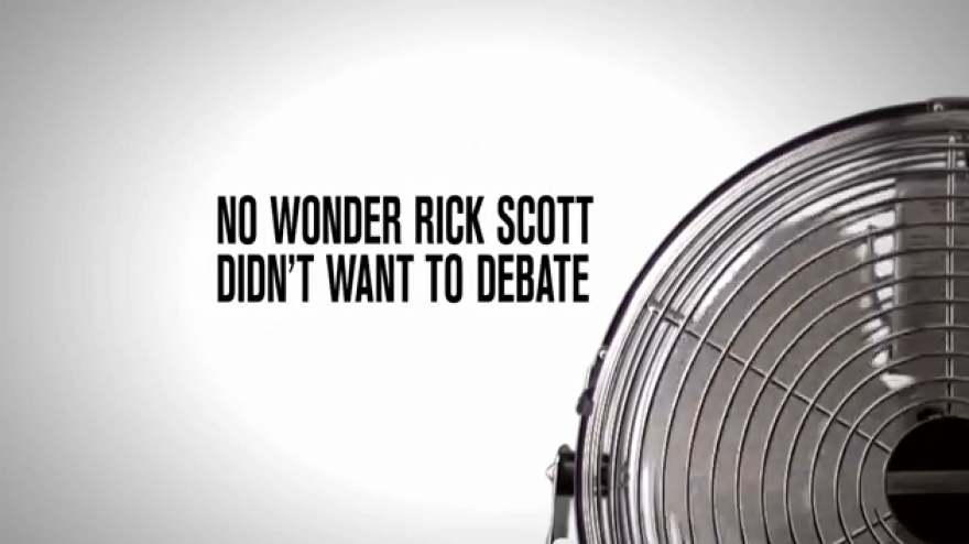 The Florida Democratic Party has released an ad reminding voters of Wednesday's fan episode.