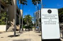 FILE - A sign for the Prince Jonah Kuhio Kalanianaole Federal Building and Courthouse is displayed outside the courthouse on Jan. 22, 2024, in Honolulu.