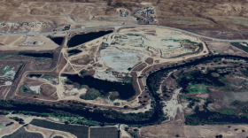 Blast area near the San Joaquin River.