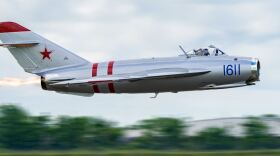 If the federal government shutdown prevents the the U.S. Navy Blue Angels or the F-16 Viper Demo Team from appearing as planned then the show's contingency plans include one of the nation’s top civilian jet performers, Randy Ball, flying a MiG-17 Jet Fighter, joined by a second MiG-17 Jet Fighter, above.