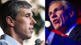  Beto O'Rourke and Greg Abbott.
