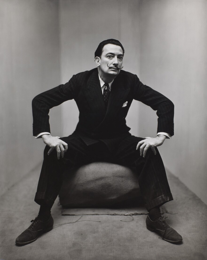 Penn made portraits of celebrities such as Truman Capote, Leontyne Price and Salvador Dali (above) in 1947.
