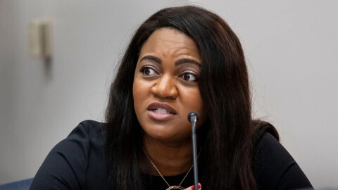 House Minority Leader Fentrice Driskell, D-Tampa, speaks at a legislative committee meeting