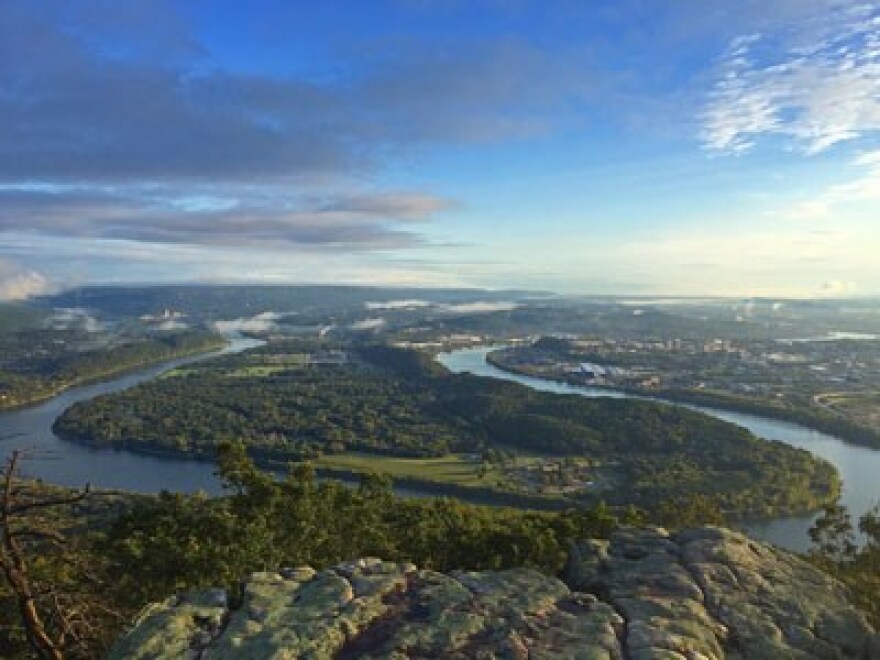 Moccasin Bend National Archeological District, from Point Park on Lookout Mountain