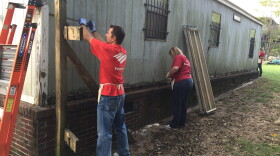 In October 2016, Bank of America Employees volunteered with United Way of Midlands, Central South Carolina Habitat for Humanity and Home Works of America to repair siding on a flood-damaged home in Columbia.