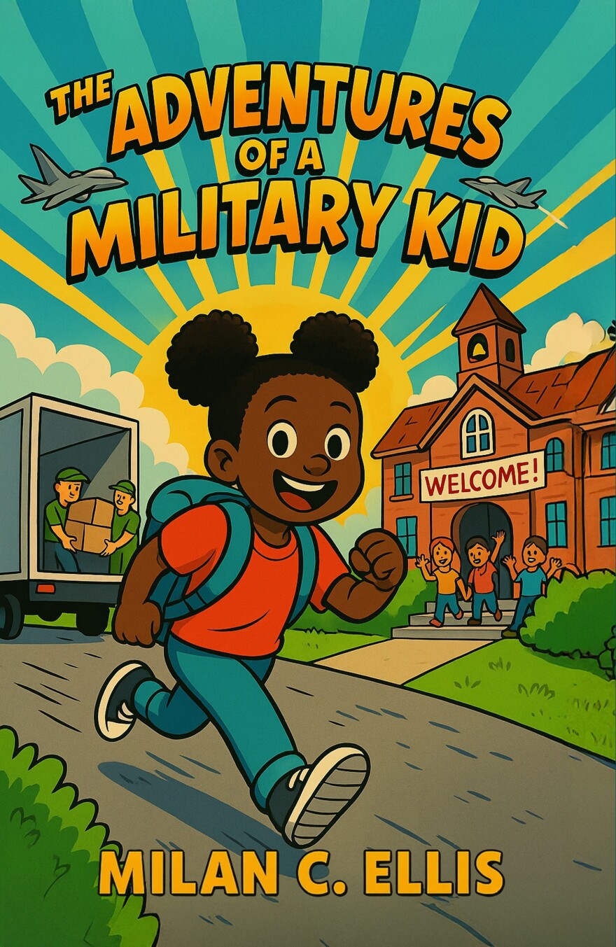 Cover of the self-published book, "Adventures of a Military Kid," by Milan C. Ellis.