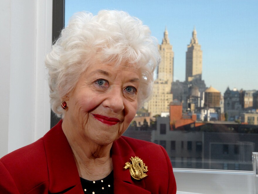 Actor Charlotte Rae poses in her New York apartment in 2006.