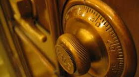 This is a picture of a money safe lock