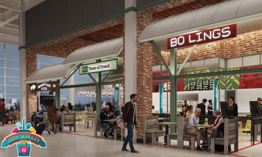 A proposal from Vantage Airport Group includes restaurants from several Kansas City entertainment districts, like the City Market.