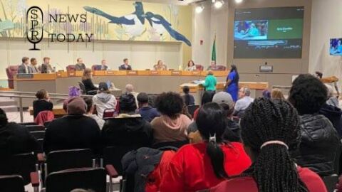 The Spokane community turns out to honor Haitian Independence Day on Jan. 6 at Spokane City Hall.