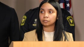 Cincinnati City Manager Sheryl Long at a press conference in October 2025.