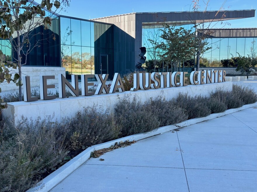Exterior winter view of Lenexa judicial center