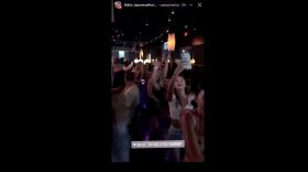 A screengrab of a public Instagram video shared by WBTV shows people dancing at Nikko in South End on Friday night.