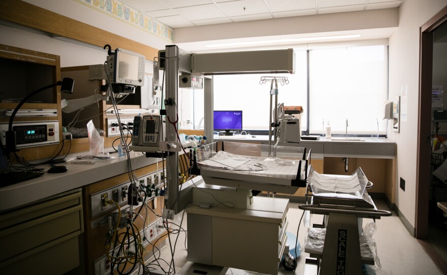 FILE - A patient room at Milton S. Hershey Medical Center.