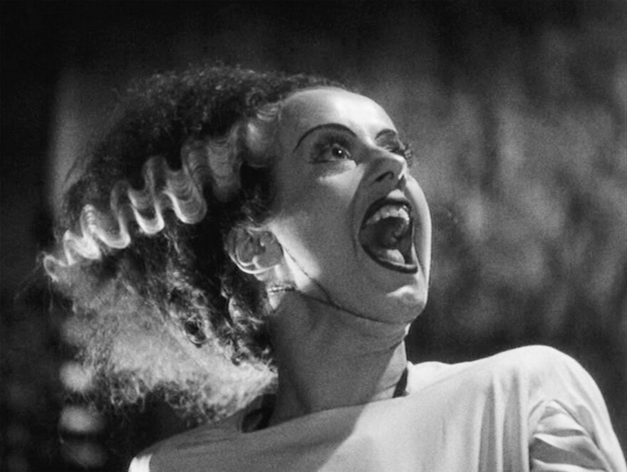 Elsa Lanchester in 'The Bride of Frankenstein.'