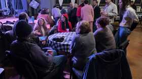 A couple dozen people gathered for an organizing meeting for the Cincy Precinct Project on Jan. 30, 2026.