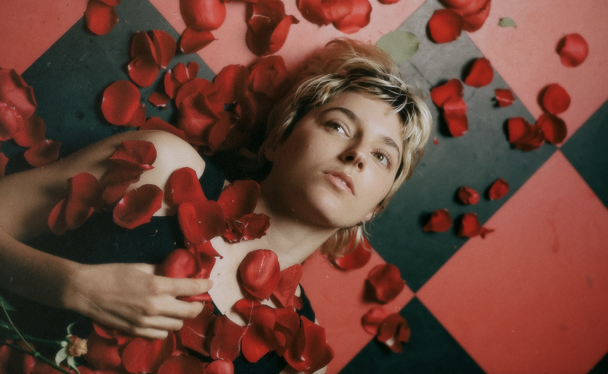 Portrait depicting singer-songwriter Caroline Rose.