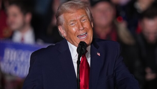 President Donald Trump speaks at the Mount Airy Casino Resort in Mount Pocono, Pa., Tuesday, Dec. 9, 2025. 