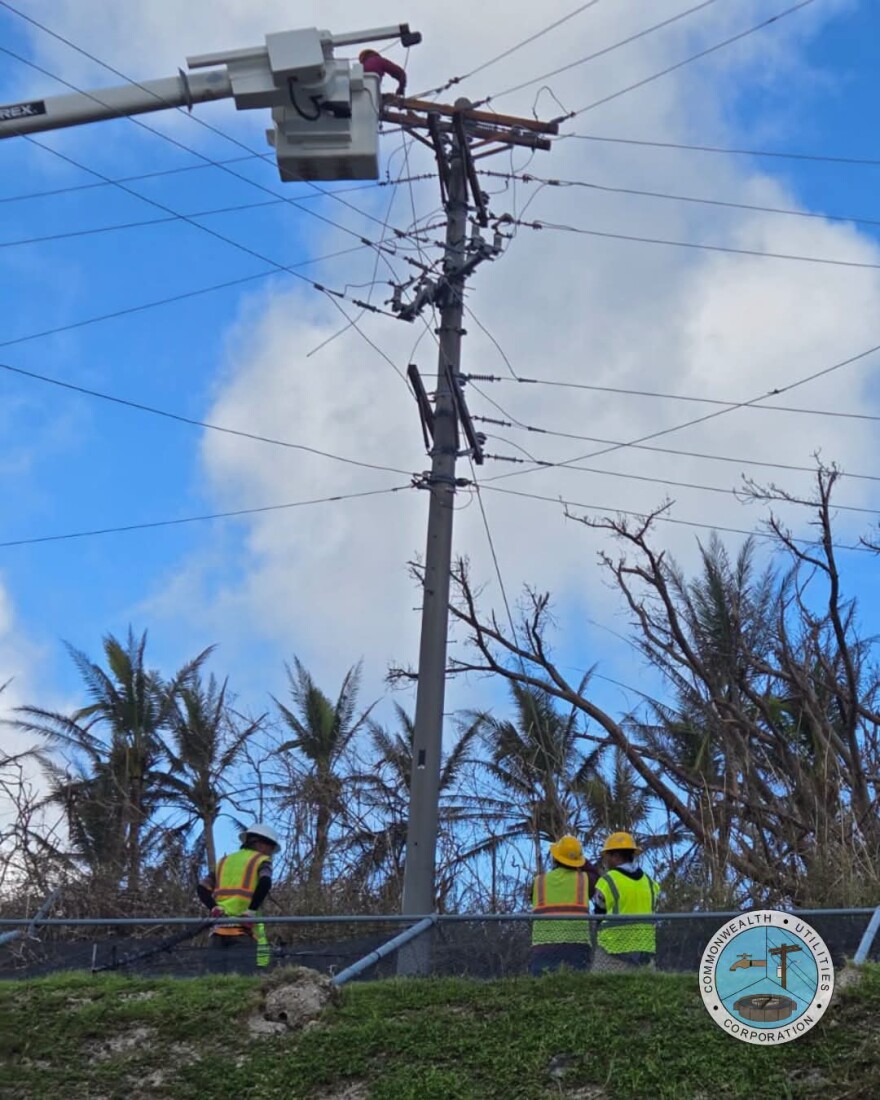 CUC crews repair primary lines in Rota.