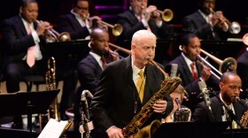 Joe Temperley performs with the Jazz at Lincoln Center Orchestra in 2013.