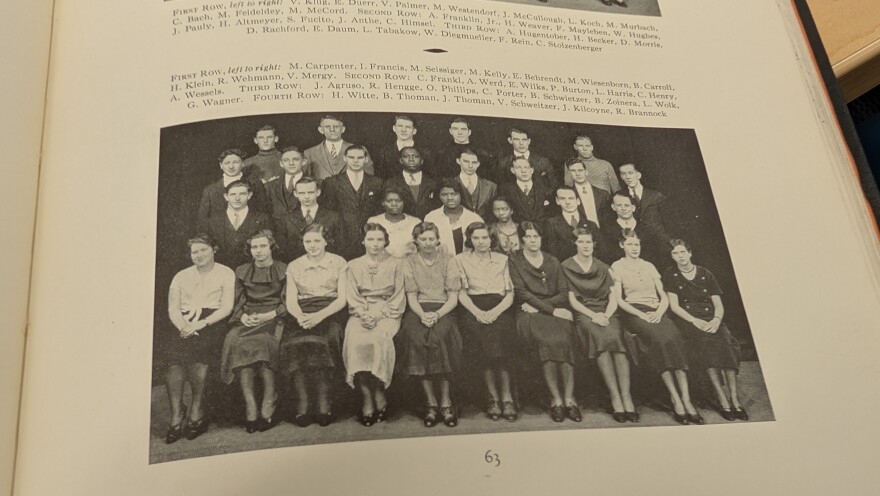 Students at West Night High School in the 1933 edition of the yearbook, the Echo.