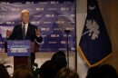 Former President 83-year-old Joe Biden speaks in Columbia Friday, Feb. 27. He made a public appearance with the South Carolina Democratic Party