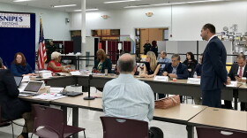 Sunday morning Joseph D'Alessandro, director of election planning and development, presented reults to the Broward canvassing board. He had to manually fix some results and generate a new report.