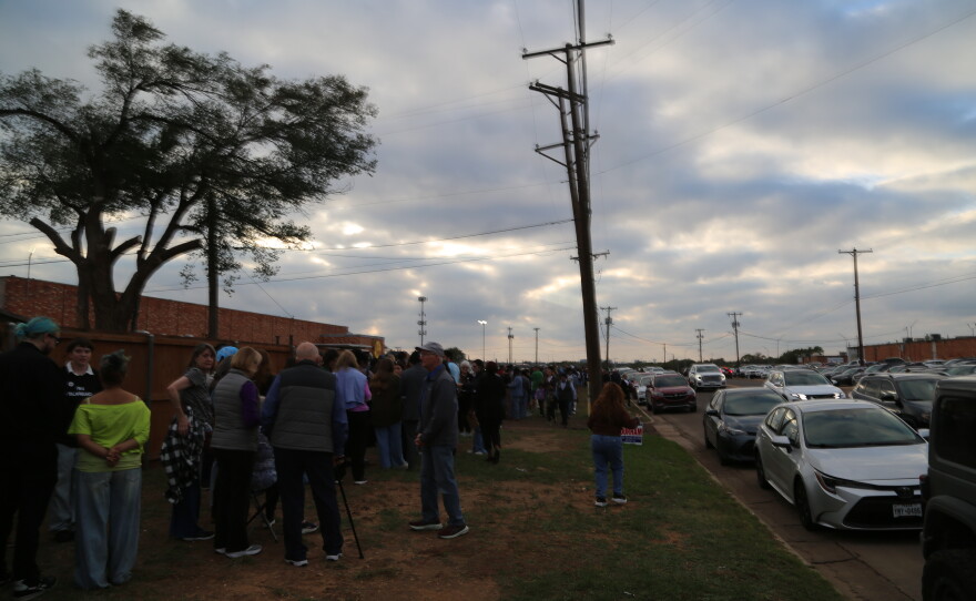 According to Talarico's team, 4,000 people registered to attend his rally in Lubbock. Folks were lined up for blocks through the neighborhood around the venue.