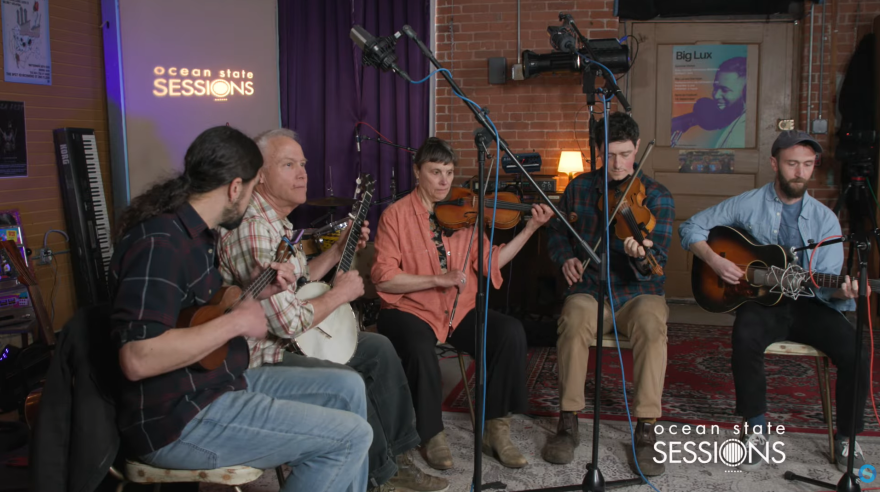For Ocean State Sessions, Rory and Sandol played with Matt Pottle on fiddle, David Luken on ukulele and Greg Motta on harmonica and guitar.
