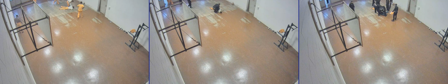 Surveillance images from the Cuyahoga County Jail cameras.