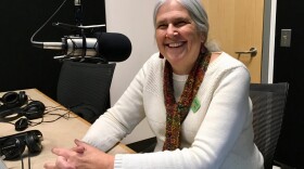 Carol Kuniholm at the WPSU studio.