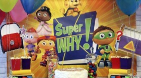 The characters from the PBS KIDS show Super Why. 