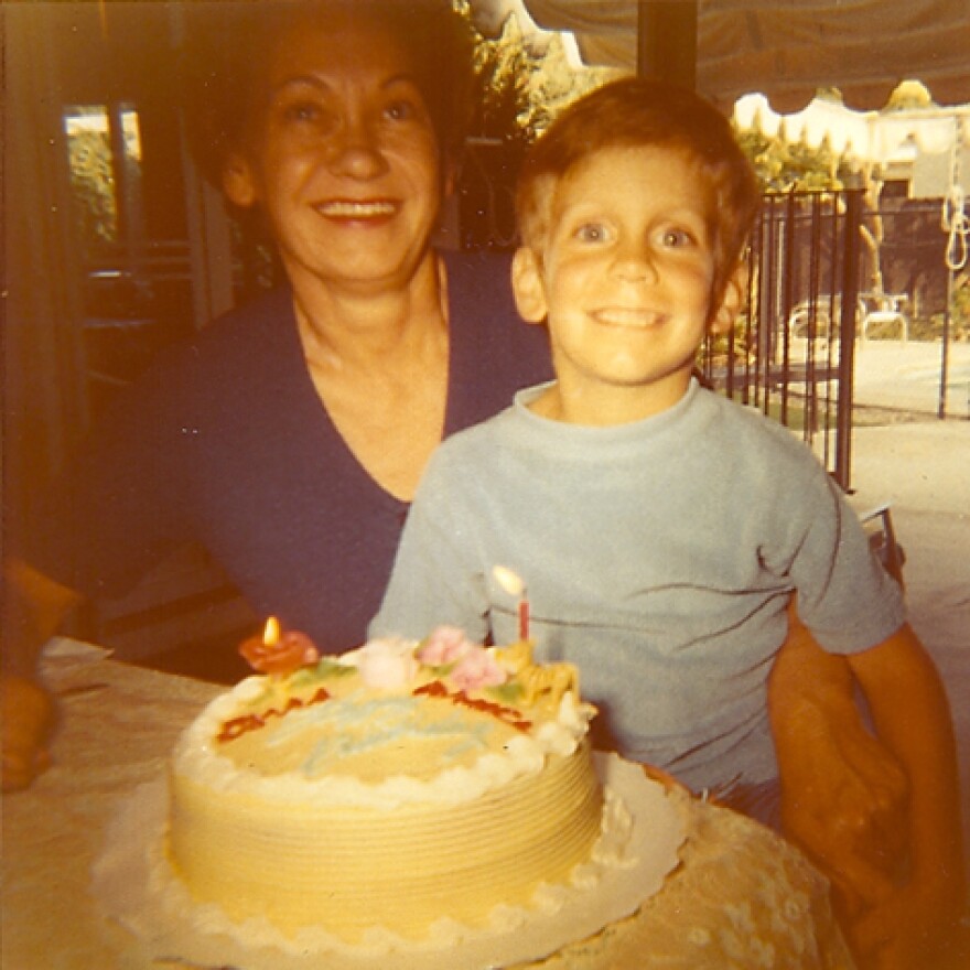 Bruce Lisker and his mother Dorka around 1970.