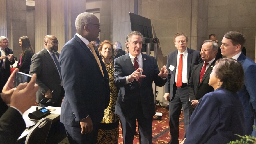 Pictured: Governor Albert Bryan Jr. at the 2025 Interagency Group on Insular Areas Meeting