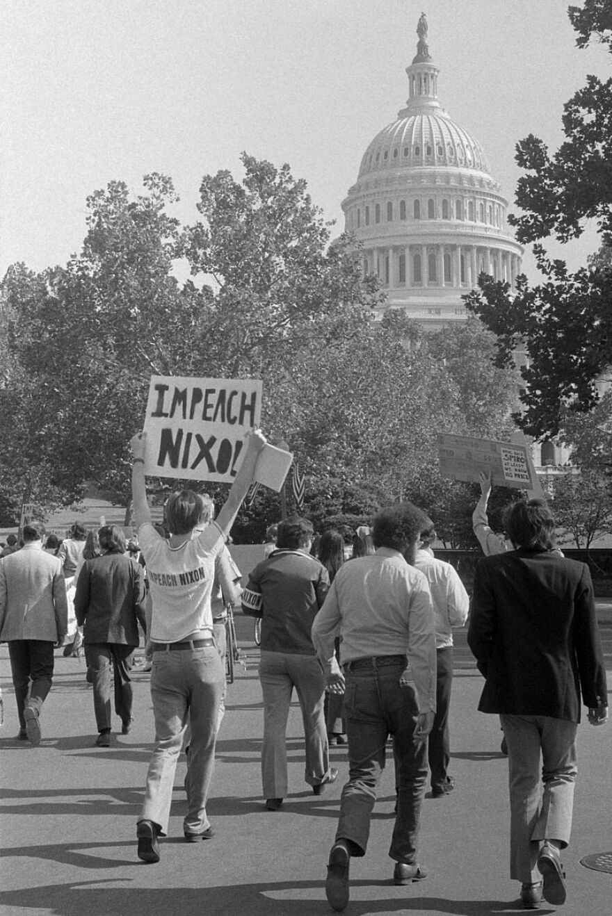 Protesters at Nixon's second inauguration