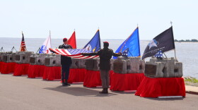 Veteran Memorial Reef's most recent ceremony, held in Southport.