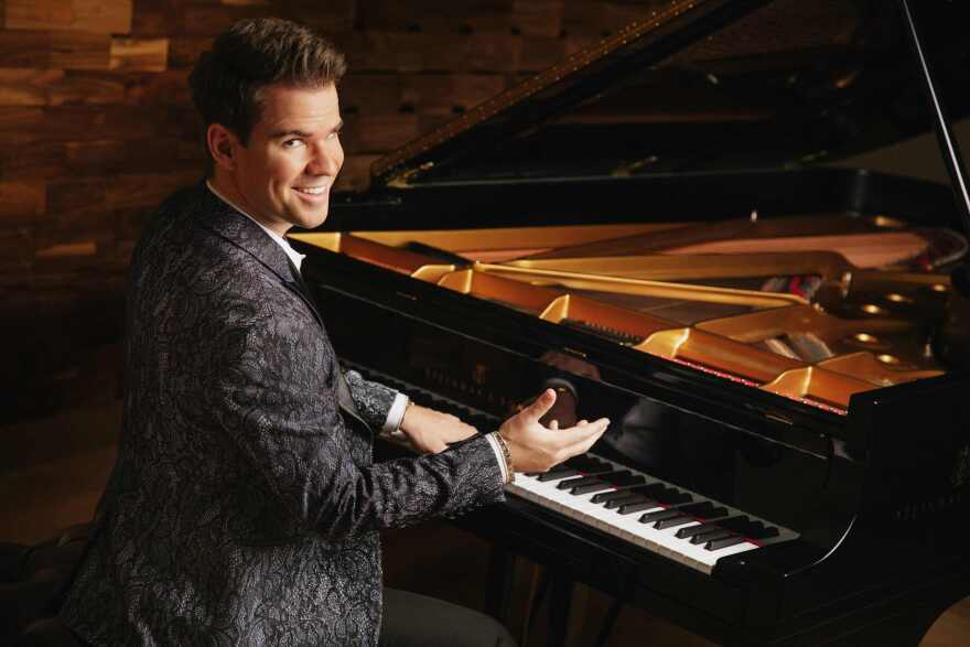 Jared Freiburg at the piano